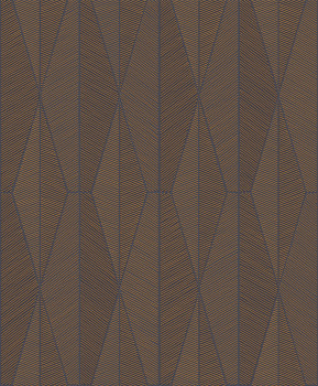 Black-bronze geometric pattern wallpaper, YSA306, Mysa, Khroma by Masuree
