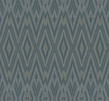 Blue geometric wallpaper, EV3915, Candice Olson Casual Elegance, York