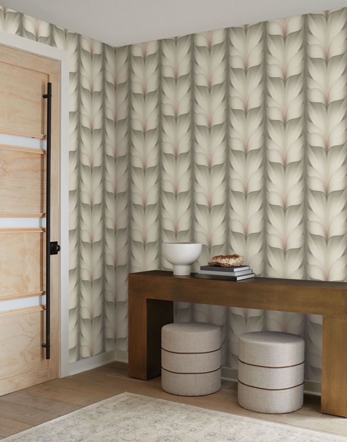 Brown-beige geometric non-woven wallpaper, EV3952, Candice Olson Casual Elegance, York
