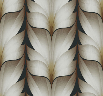 Brown-black geometric non-woven wallpaper, EV3954, Candice Olson Casual Elegance, York