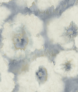 Blue-beige floral wallpaper, EV3964, Candice Olson Casual Elegance, York