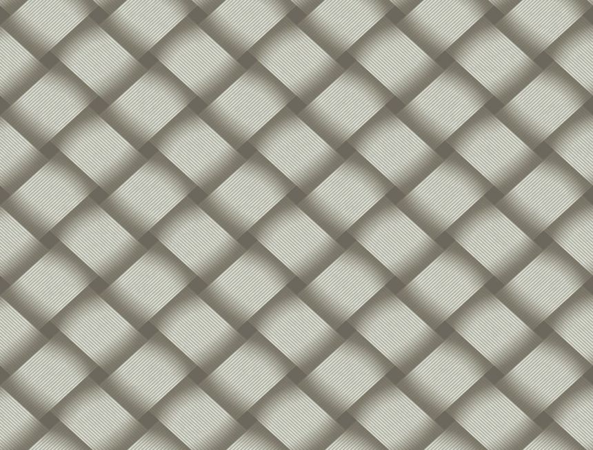 Brown geometric 3D wallpaper, EV3966, Candice Olson Casual Elegance, York
