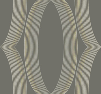 Brown geometric pattern wallpaper, EV3986, Candice Olson Casual Elegance, York
