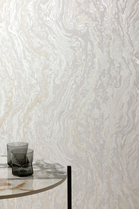 Gray-beige marbled wallpaper, UR1402, Universe 4, Grandeco