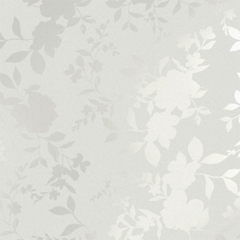 Grey-silver floral non-woven wallpaper, 118485, Laura Ashley 3