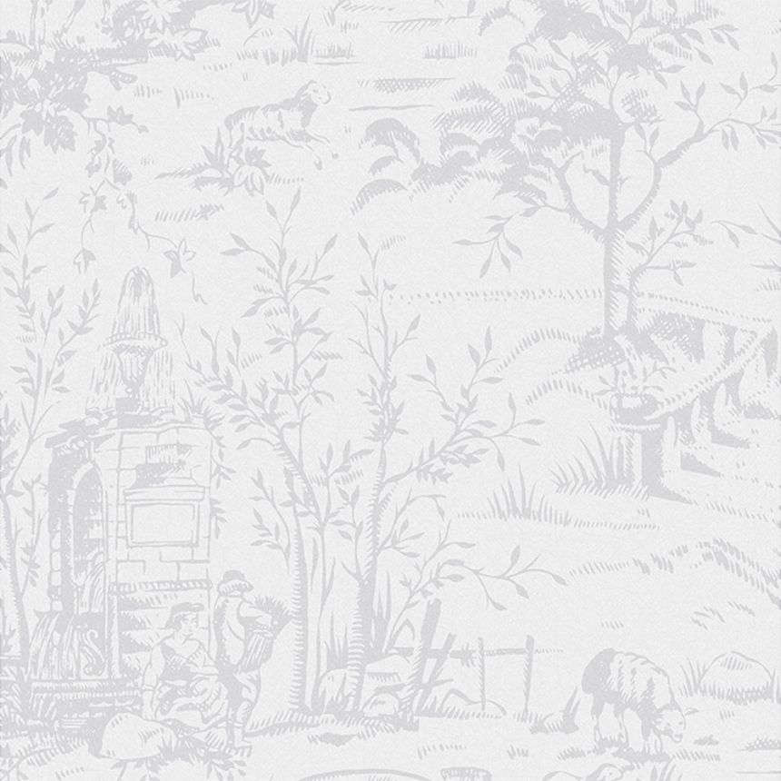 Romantic gray non-woven wallpaper, 118495, Laura Ashley 3