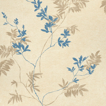 Gold-beige wallpaper with branches and leaves, 119841, Laura Ashley 3