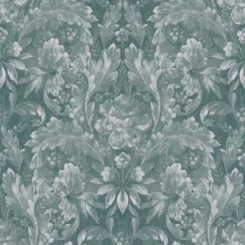 Green floral non-woven wallpaper, 119842, Laura Ashley 3