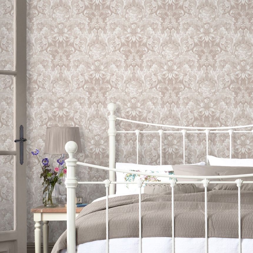 Gray floral non-woven wallpaper, 119843, Laura Ashley 3