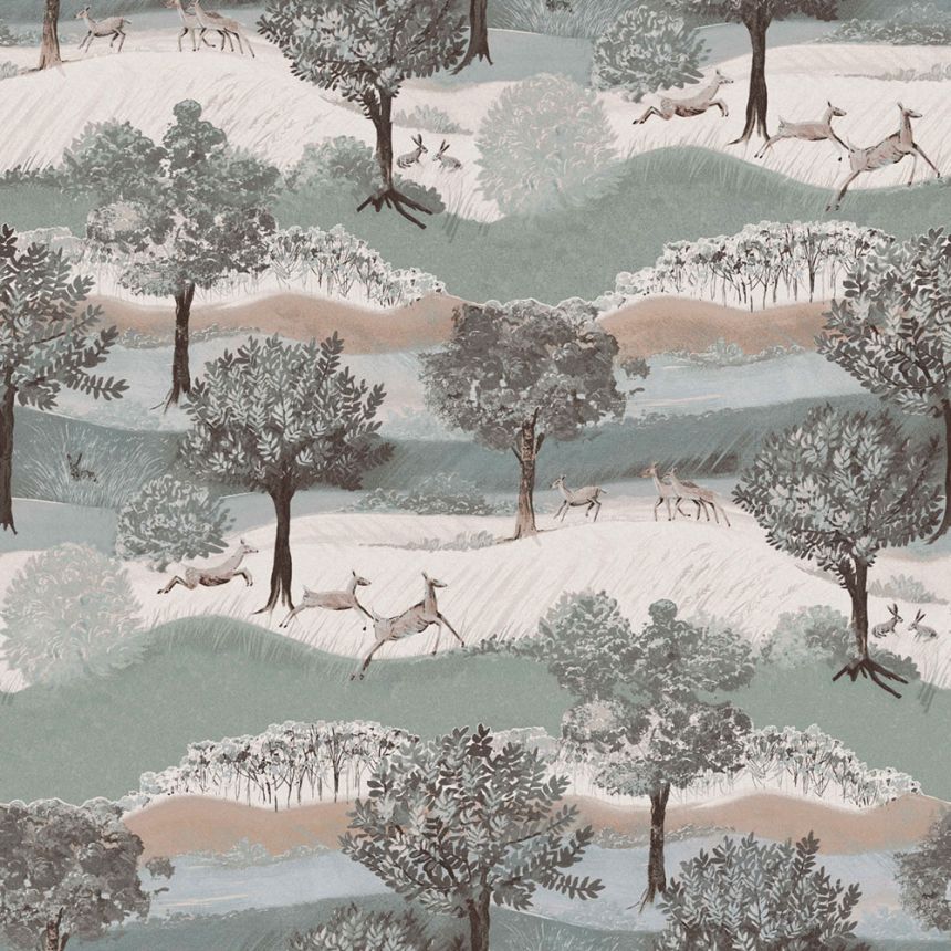 Non-woven wallpaper, nature, trees, animals, 119858, Laura Ashley 3