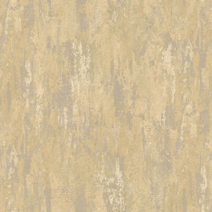 Gold-silver non-woven wallpaper, stucco,78602, Makalle II, Limonta