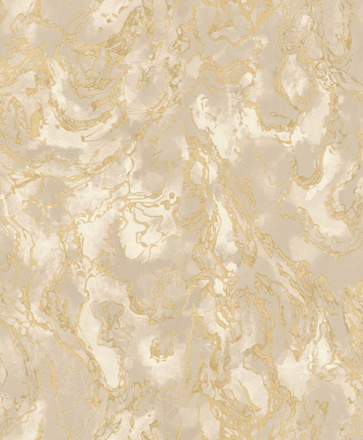 Luxury beige metallic wallpaper with a rough texture, 57302, Aurum II, Limonta