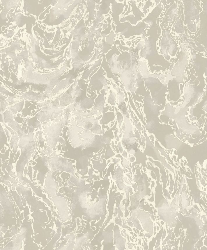 Luxury silver-beige metallic wallpaper with a rough texture, 57317, Aurum II, Limonta