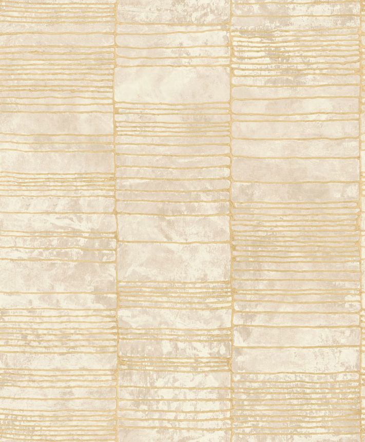 Luxury beige geometric pattern wallpaper, 57402, Aurum II, Limonta