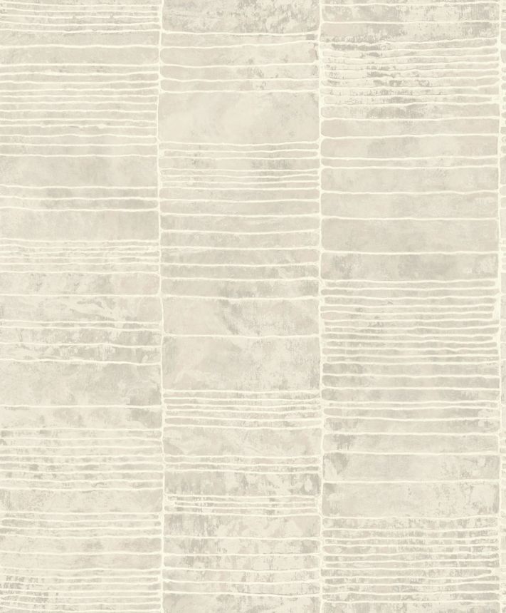 Luxury silver-beige geometric pattern wallpaper, 57417, Aurum II, Limonta