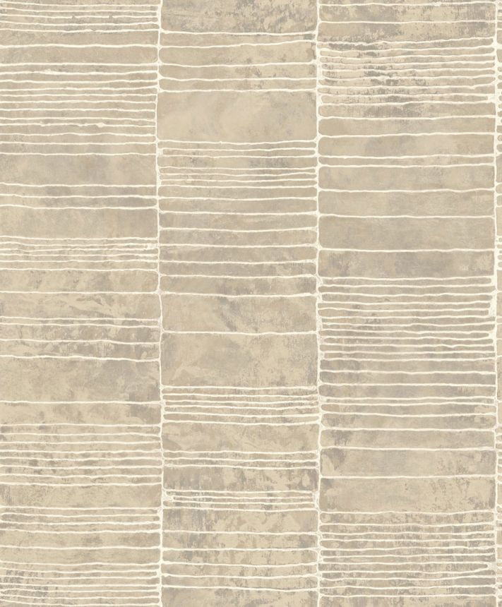Luxury beige-gray geometric pattern wallpaper, 57423, Aurum II, Limonta
