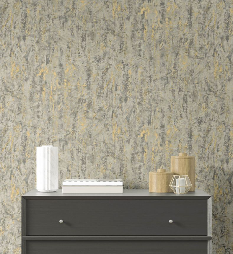 Luxury gray wallpaper with texture, 57607, Aurum II, Limonta