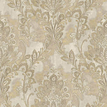 Gray-gold baroque wallpaper, 78427, Makalle II, Limonta