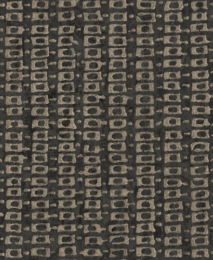 Luxury black geometric pattern wallpaper, 58708, Aurum II, Limonta