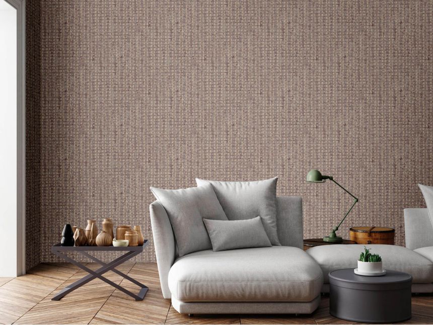 Luxury silver-beige geometric pattern wallpaper, 58717, Aurum II, Limonta