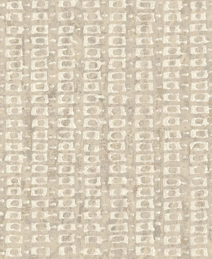 Luxury beige-gray geometric pattern wallpaper, 58723, Aurum II, Limonta