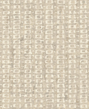 Luxury beige-gray geometric pattern wallpaper, 58723, Aurum II, Limonta