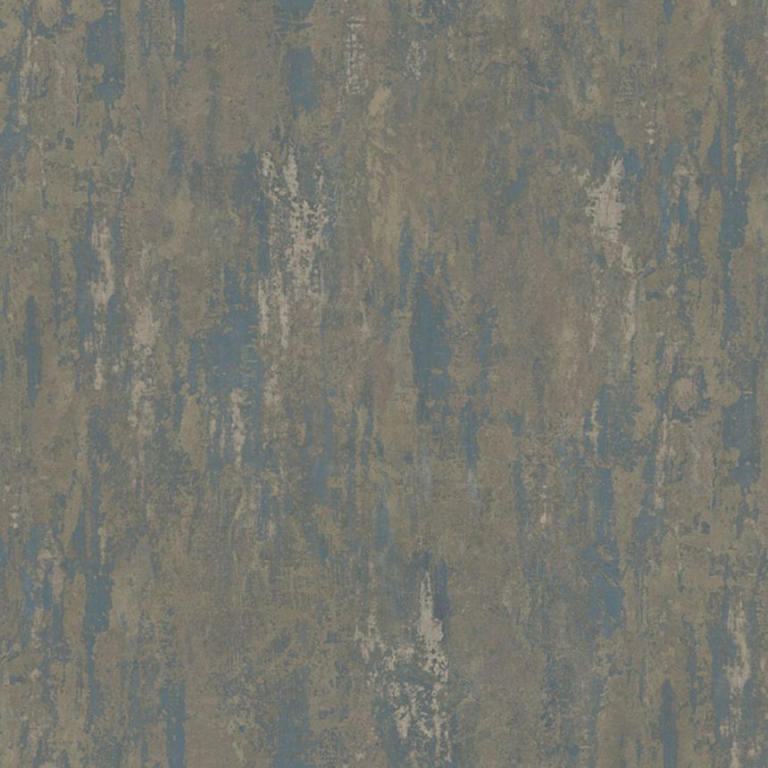 Blue-gold non-woven wallpaper, stucco,78629, Makalle II, Limonta