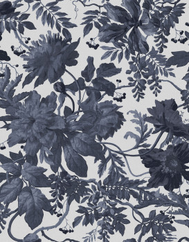 Gray-blue floral non-woven wallpaper, 120623, Retreat, Graham&Brown Premium