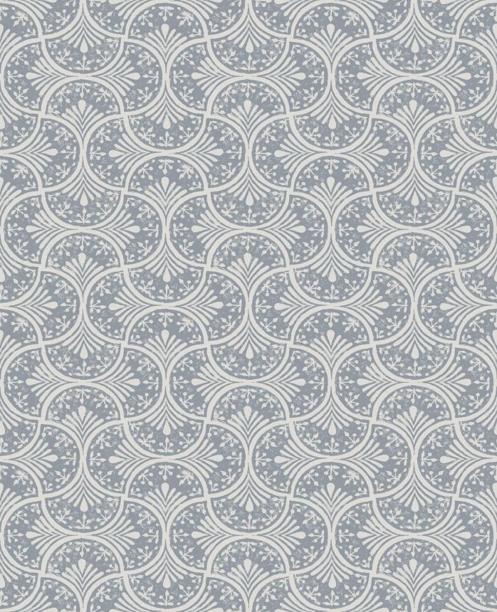 Blue-white non-woven geometric pattern wallpaper, 120636, Retreat, Graham&Brown Premium