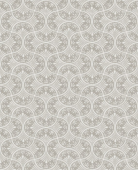 Gray-white non-woven geometric pattern wallpaper, 120637, Retreat, Graham&Brown Premium