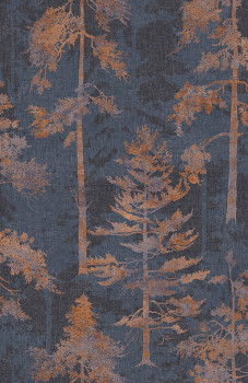 Blue-brown wallpaper, forest, trees, 121427, New Eden, Graham&Brown Premium