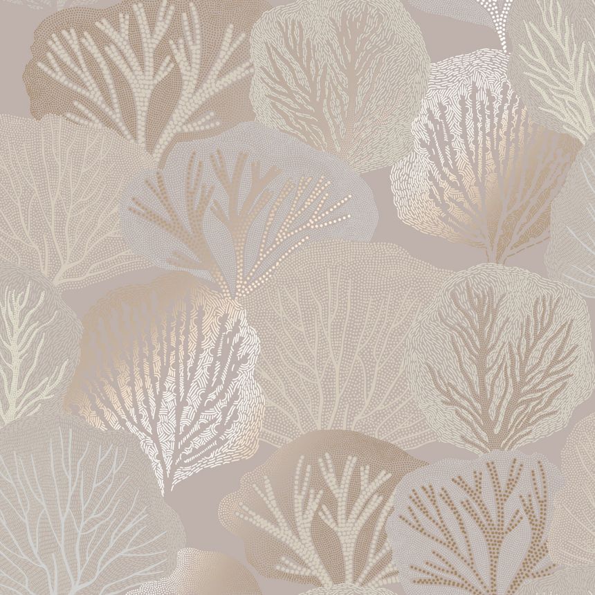 Gray non-woven wallpaper trees, 121443, New Eden, Graham&Brown Premium