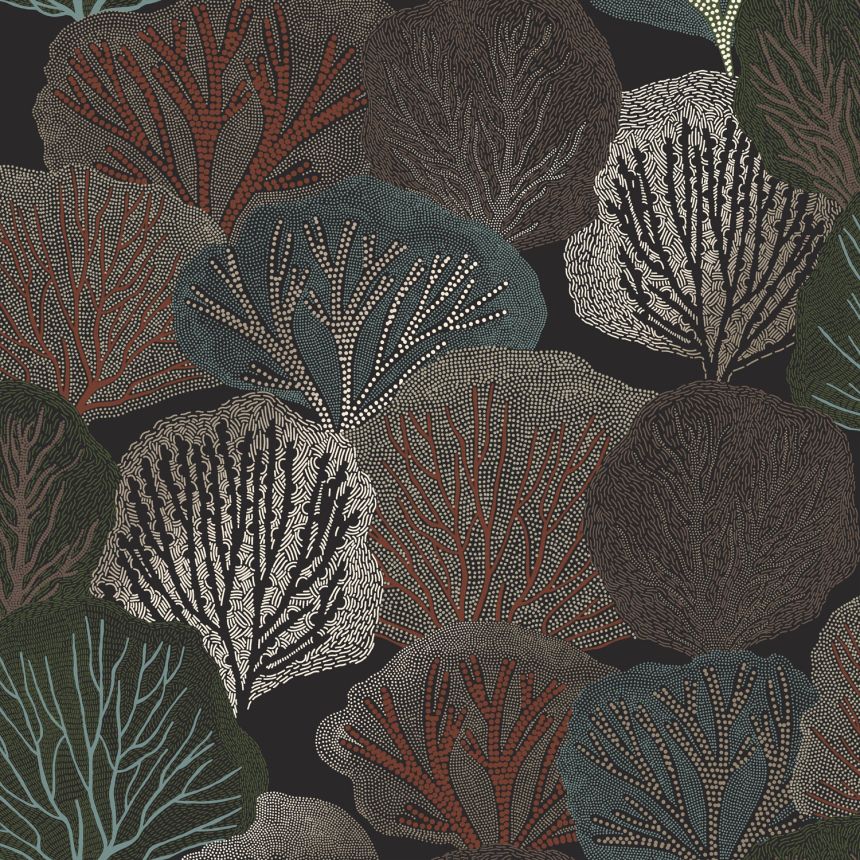 Black non-woven wallpaper trees, 121444, New Eden, Graham&Brown Premium