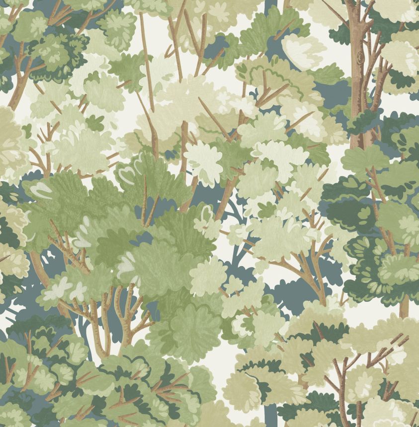 Non-woven wallpaper, forest, trees, 121452, New Eden, Graham&Brown Premium