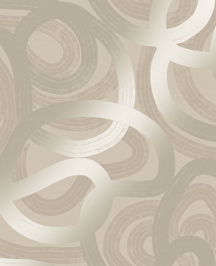Beige geometric pattern wallpaper, 121459, New Eden, Graham&Brown Premium