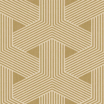 Beige non-woven wallpaper, geometric pattern, 30132, Energie, Cristiana Masi by Parato