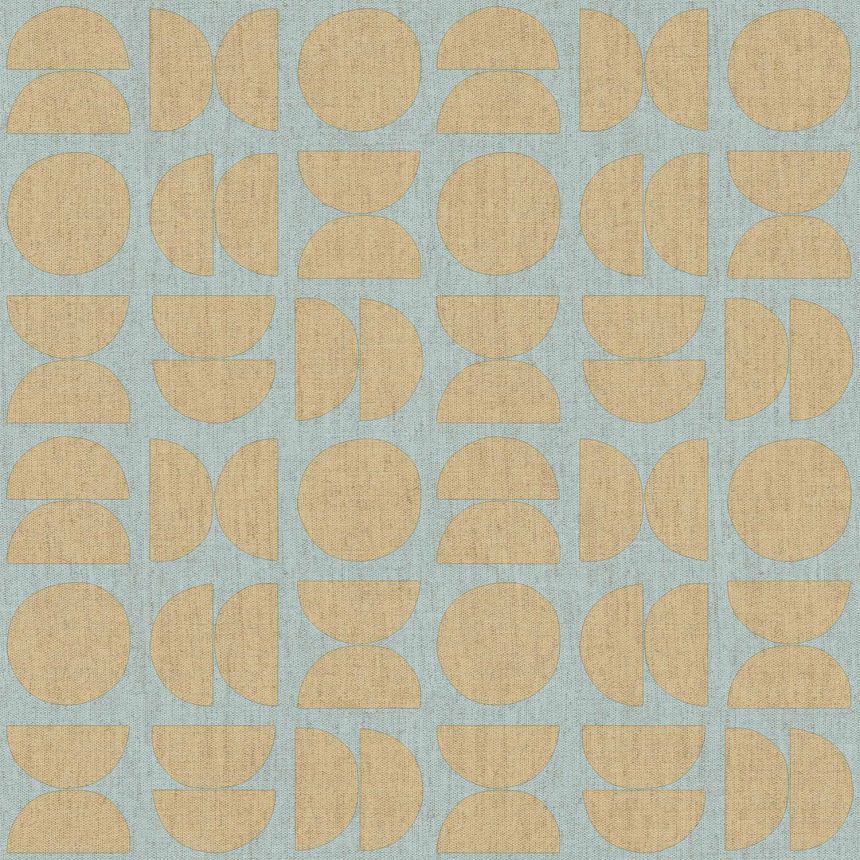 Menthol color non-woven wallpaper, geometric pattern, 30156, Energie, Cristiana Masi by Parato