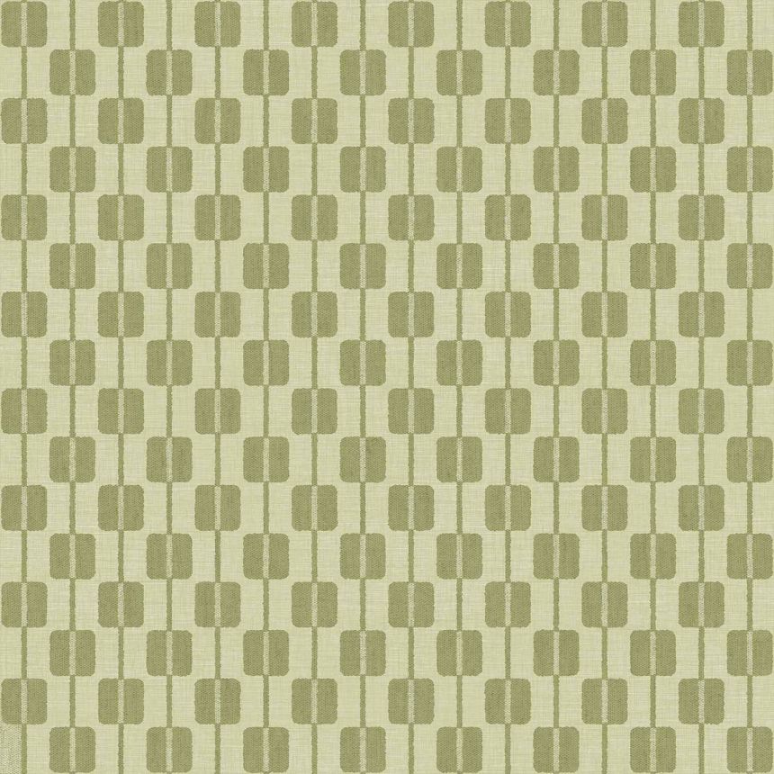 Lime color non-woven wallpaper, cube pattern, 30171, Energie, Cristiana Masi by Parato