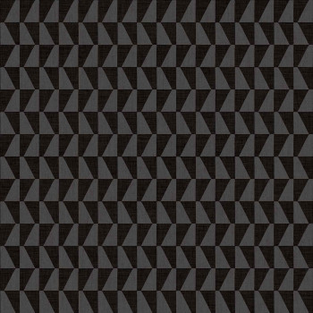 Gray-black non-woven wallpaper, geometric pattern, 30179, Energie, Cristiana Masi by Parato