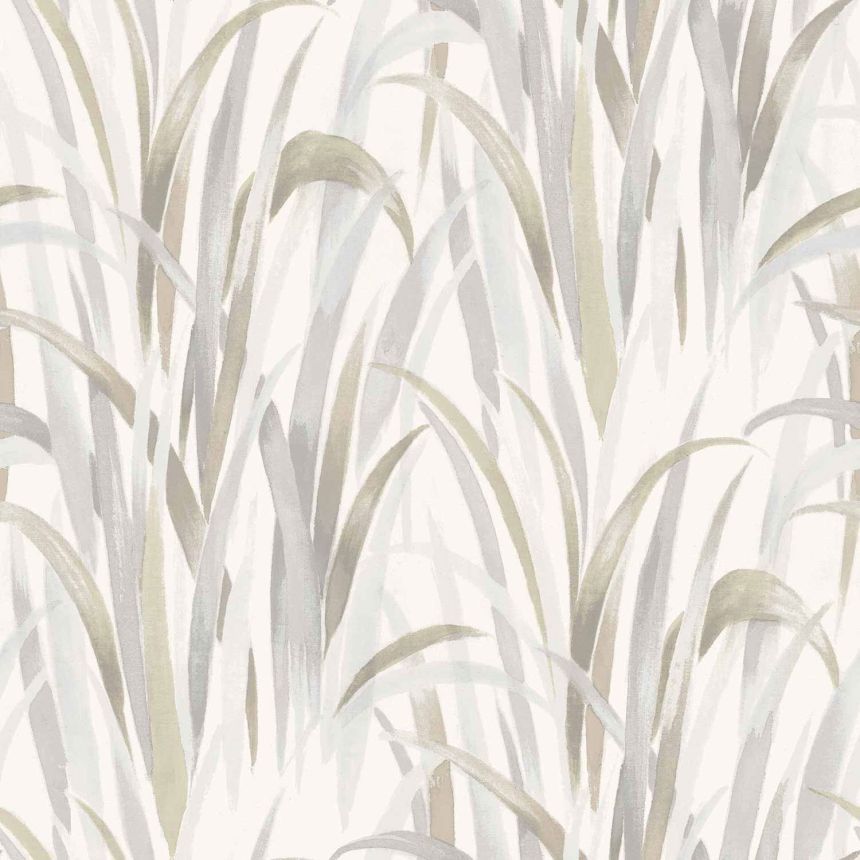 Cream wallpaper, leaves of grass, 26400, Thai, Cristiana Masi by Parato