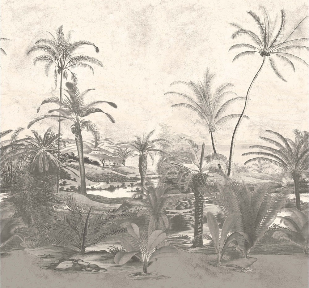 Vinyl mural wallpaper 200352DX, Fern 300 x 280 cm, Panthera, BN Walls