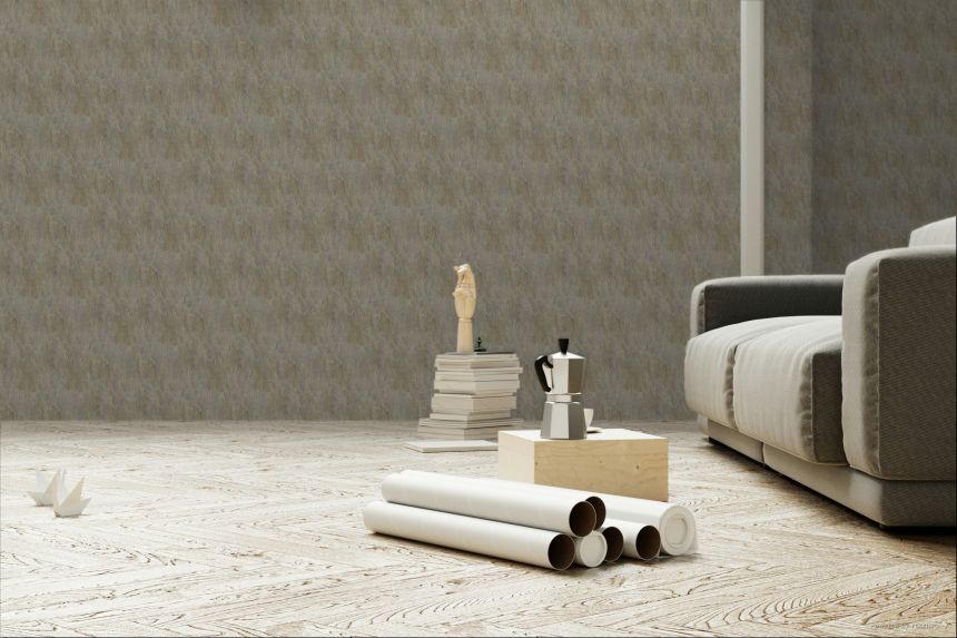 Non-woven wallpaper, brown, concrete, stucco, RE25133, Reflect, Shades of Colour, Decoprint