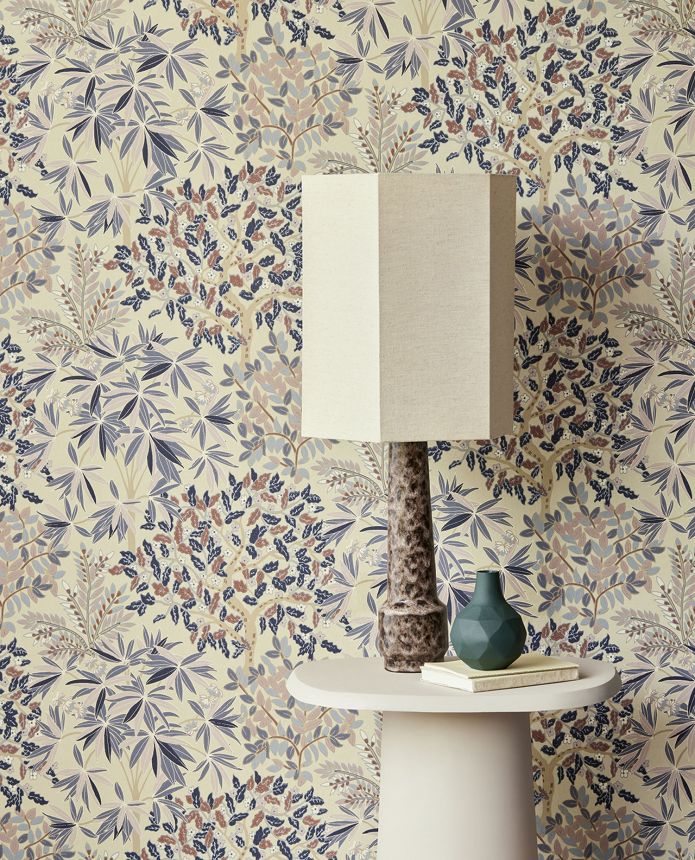 Beige wallpaper with twigs and leaves, 333520, Festival, Eijffinger