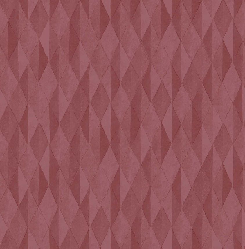 Wine red geometric pattern wallpaper, 333543, Festival, Eijffinger