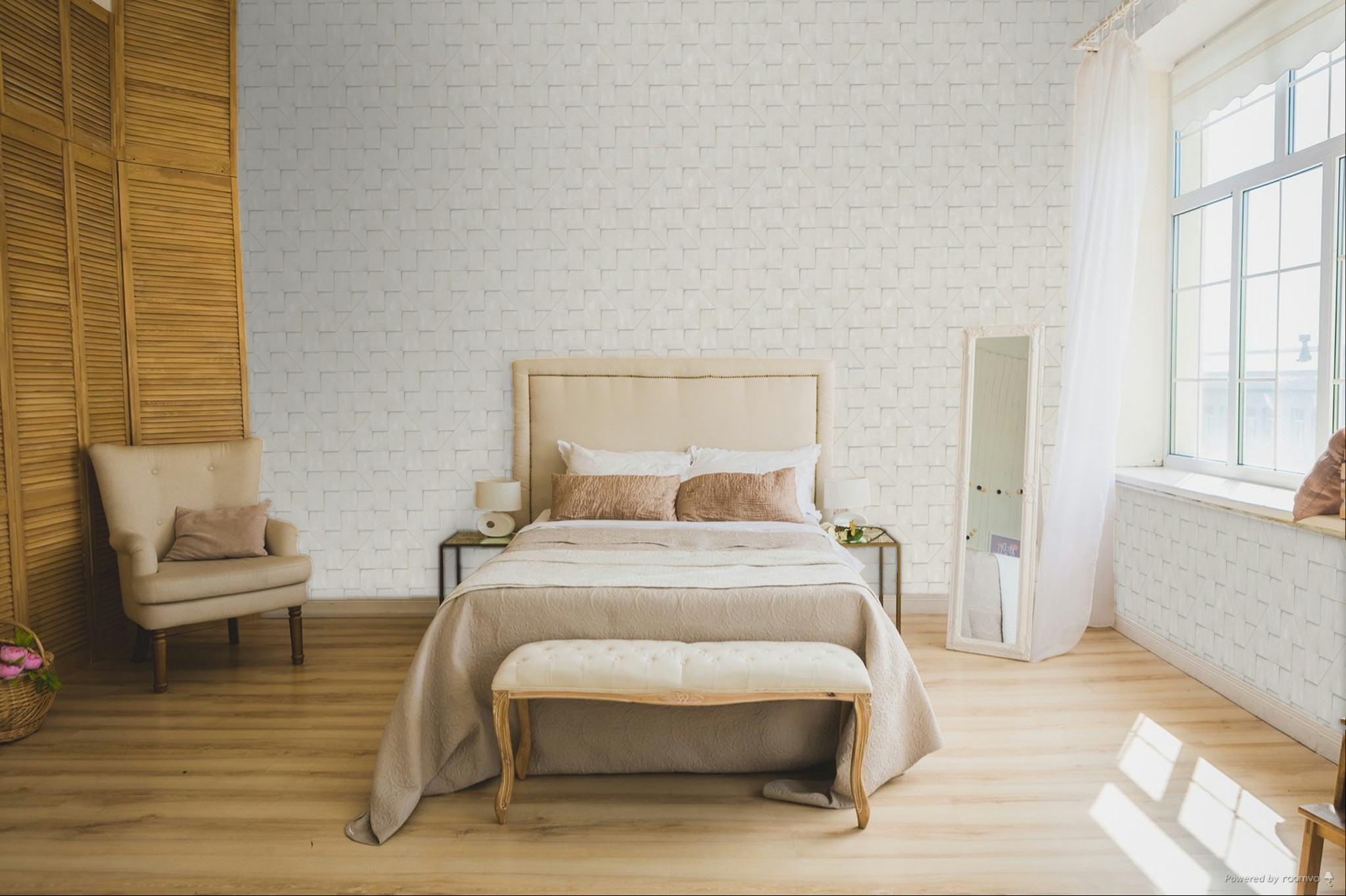 Gray geometric non-woven 3D wallpaper, RE25170, Reflect, Decoprint