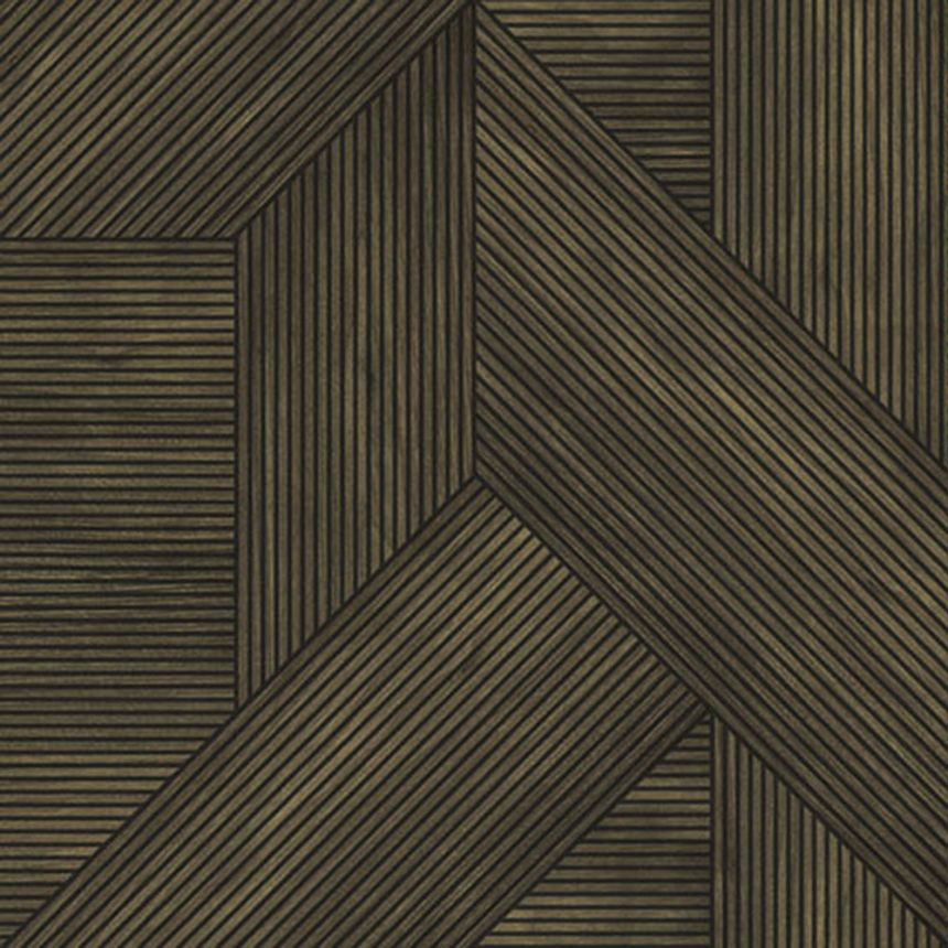 Brown-black geometric non-woven wallpaper, RE25183, Reflect, Decoprint