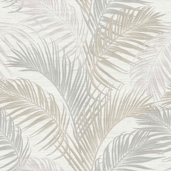 Luxury cream wallpaper with palm leaves, 33311, Tradizioni, Cristiana Masi by Parato