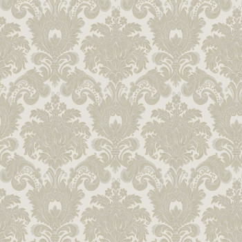 Sand color non-woven baroque wallpaper, 33323, Tradizioni, Cristiana Masi by Parato