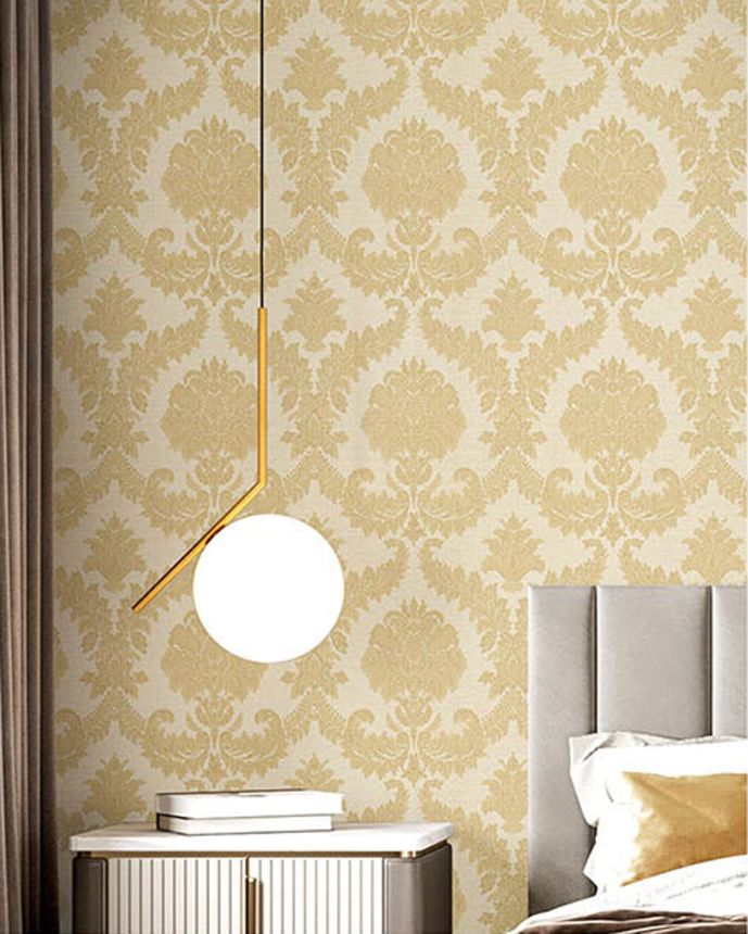 Gold-beige non-woven baroque wallpaper, 33332, Tradizioni, Cristiana Masi by Parato