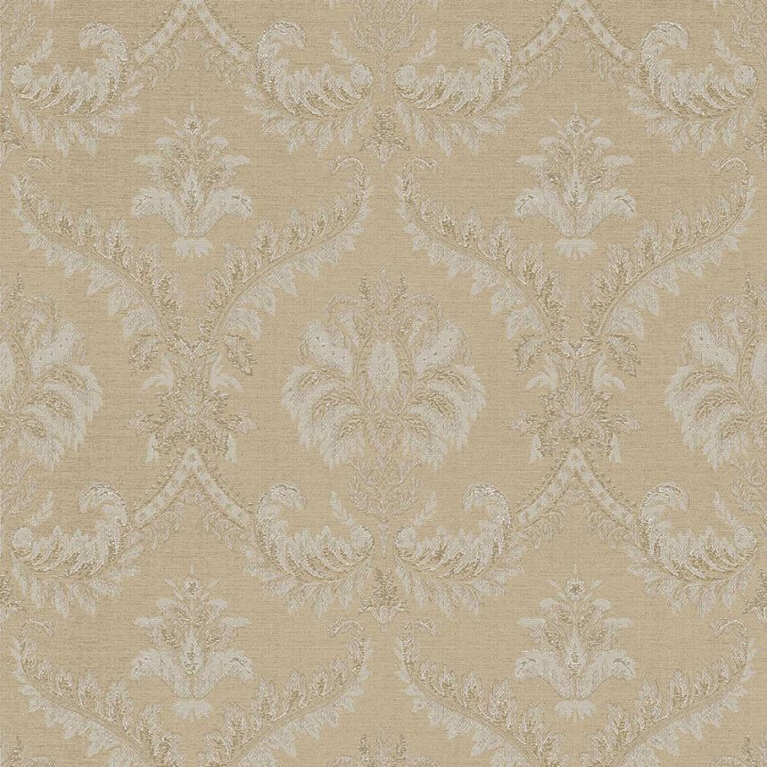 Beige-gold non-woven baroque wallpaper, 33333, Tradizioni, Cristiana Masi by Parato